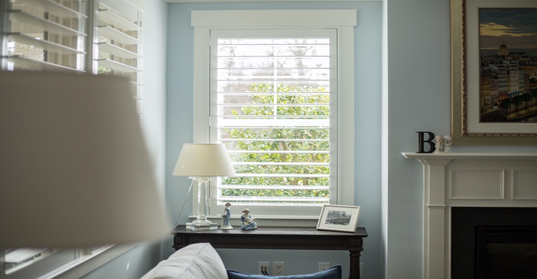 Polywood Shutters in Narrow Window